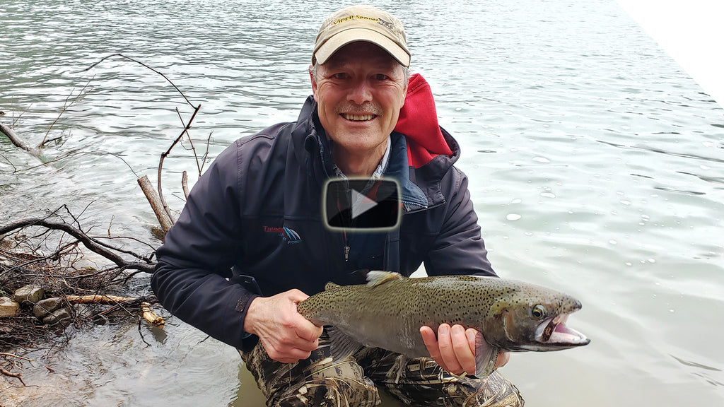 Getting Soaked while Spinning for Steelhead