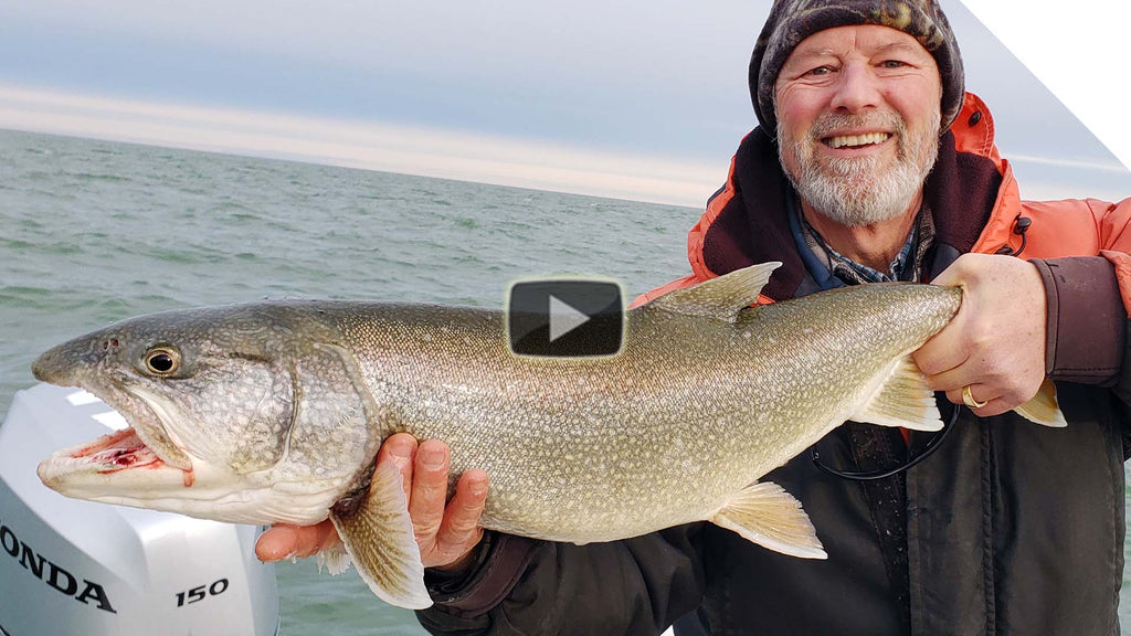 Flat line trolling for lake trout