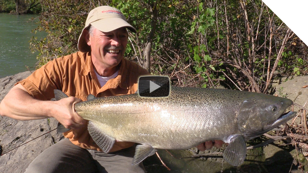 Niagara River Salmon - Shore Fishing with the Stingeye Spinner