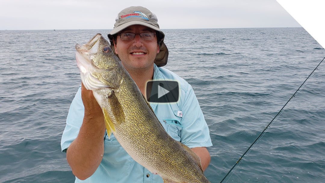 Trolling for Walleye in Lake Erie with Nightcrawlers