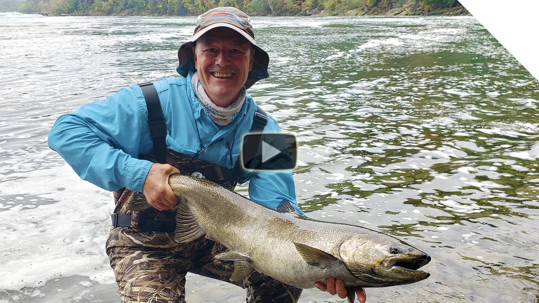 Big Salmon on the Shoreline  - Shore Fishing