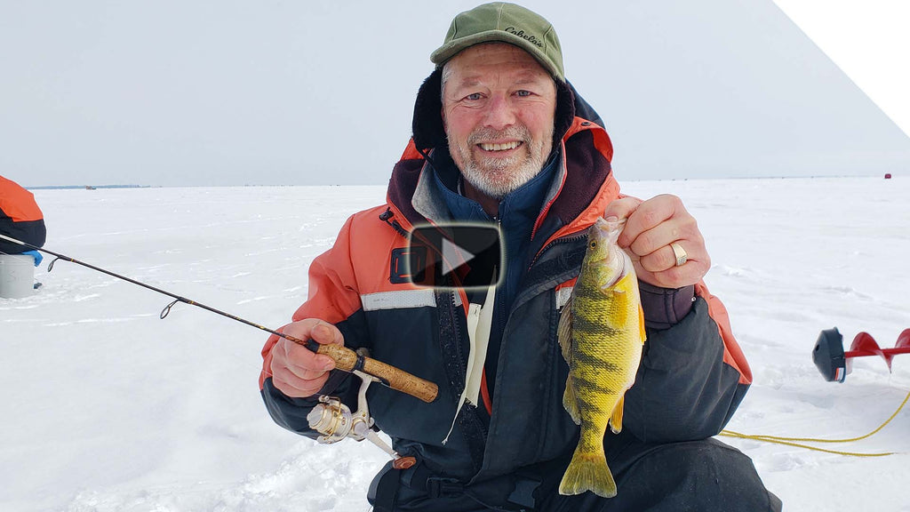 Ice Fishing for Perch at Long Point Bay