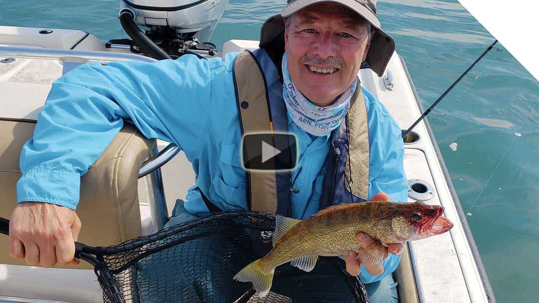 Vertical jigging for walleye using my secret weapon