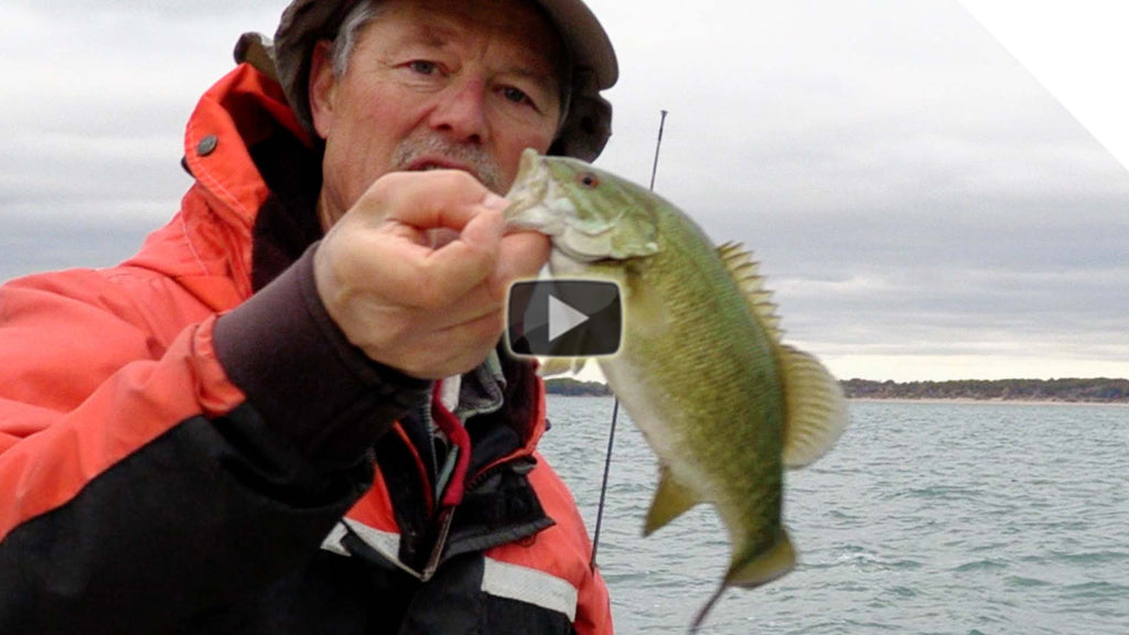 Jigging for smallmouth in the cloudy weather!