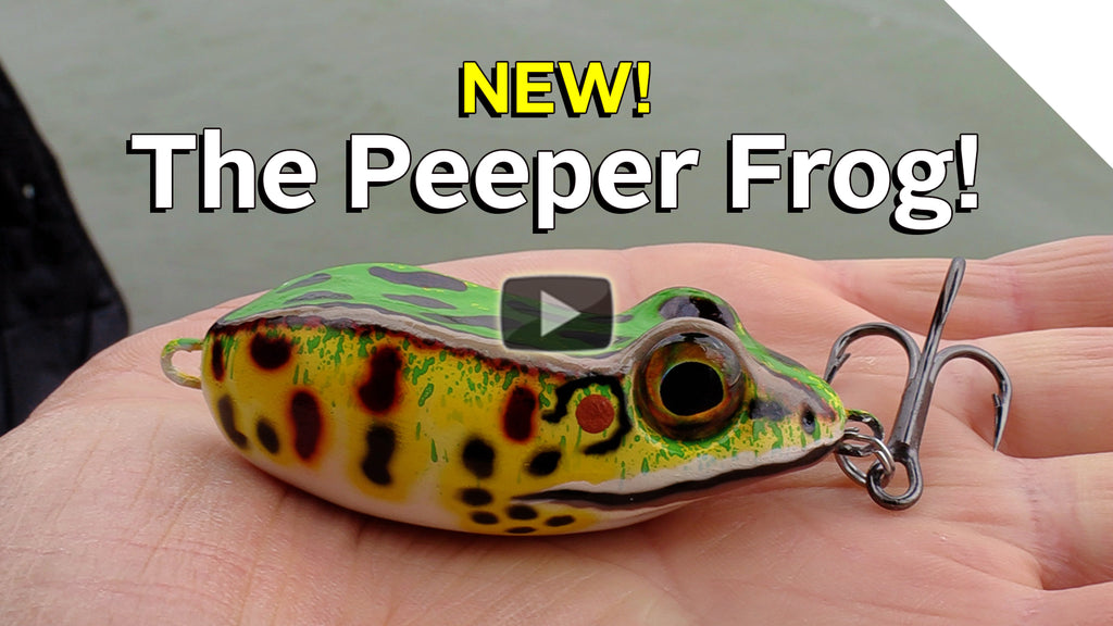 New! The Peeper Frog top water lure! Coming soon!