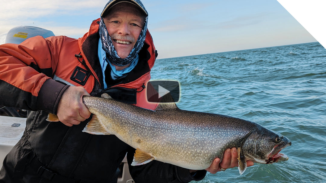 A big one that got away! Trolling for trout