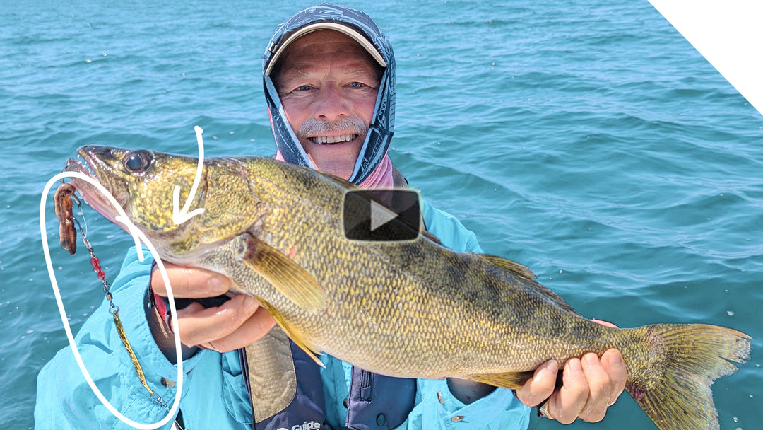 Bottom Bounce Trolling for walleye - Viper Spoon and worm combo