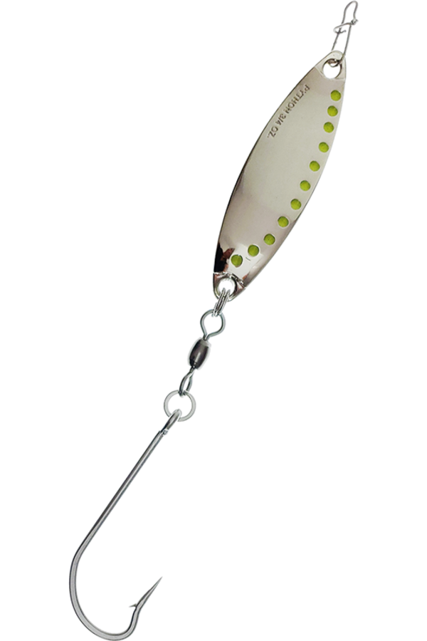 chubby darter fishing lure Python Darter 3/4oz / Chartreuse/Silver