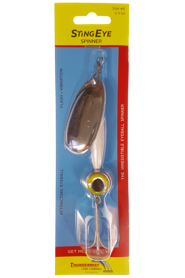 company fishing lure STINGEYE Spinner 6 (Magnum) / Gold/Gold / Treble Hook
