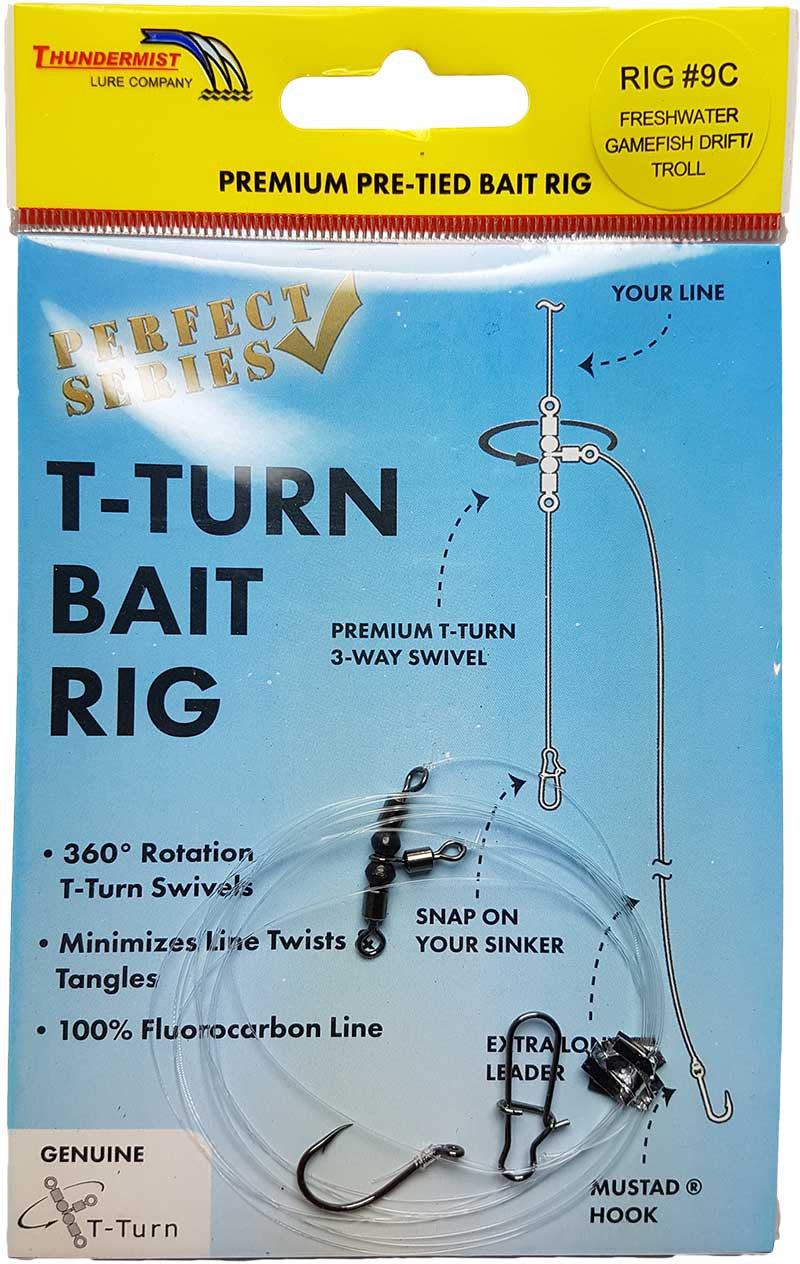 Thundermist Lures Tbr-1A T-Turn Bait Rigs, Crappie, Panfish & Bullhead - Size 1A Multicolor